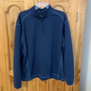 Blue Pebble Beach Performance Quarter Zip Size Large. Excellent Condition